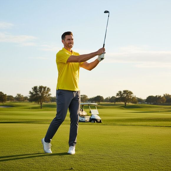 Nike Dri-FIT Yellow Golf Polo Shirt Men’s Size S | Athletic Performance Tee - Picture 1 of 5